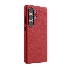 Cover Samsung  S25 Ultra Origin Series Premium Leather Regal Snap Magsafe Melkco - Red